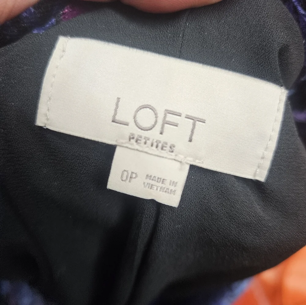LOFT paisley velvet